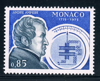  1 бр./компл. Нова Пощенска марка Монако 1975 Физик Ампер Изваяни Марка MNH