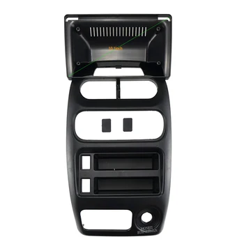  10,1-инчов автомобили аудиокадровая рамка Fasxia, автомобили радио панел, табло за GPS навигация, подходящи за 2000-2009 PERODUA KENARI