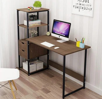  120 см прост компютърен маса студентски бюро с рафт за книги разход маса за лаптоп мебели за спалня