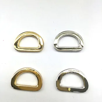  15 мм D-образен пръстен, Доставка на злато, Сребро цветове По Избор