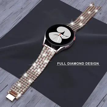  20 мм, 22 мм и каишка за часовник Samsung Galaxy Watch 4/Класически/46 мм/42 мм/5/активни 2 Метален Diamond механизъм s3 гривна 20 мм watchabnd