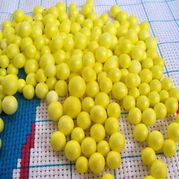  2000 бр/пакет около 5-9 мм, жълт Моделирующий стиропор Стиропор Пенопластовый топка Обхват на Коледна украса Занаят 758