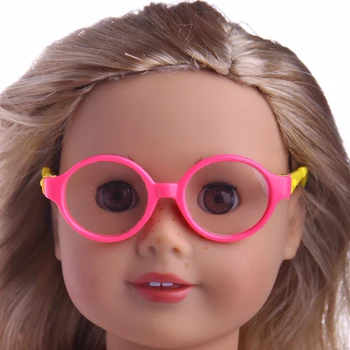  2017 нови стръмни сини очила, подходящи за 18-инчови американски кукли, детски подарък/се продават само очила m72