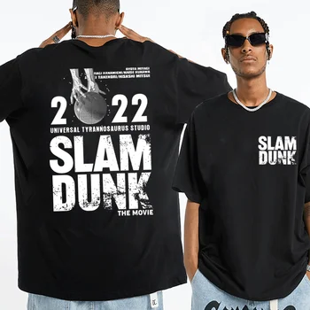  2022 Аниме Градинска Тениска Японската Манга Slam Dunk Тениски Мъжки Дамски Дрехи Летни Тениски С Къс Ръкав И Анимационни Герои Оверсайз
