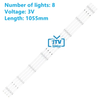  20pcs 100% нова светодиодна лента с подсветка за Hisense 55r6000gm