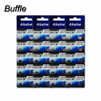  40 бр./4 опаковки Buffle AG2 1,55 В 28-ма Литиеви бутон Елементи на Батерията Часовници Монета Батерия LR59 396A LR726 196 D723