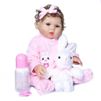  47 см кукла Bebe reborn за деца, меки силиконови кукли reborn baby, меко тяло, реалистична менина, коледна изненада, подаръци за момичетата кукла
