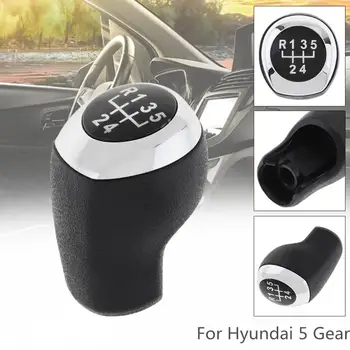  5-Степенна Висококачествена ABS-Пластмаса Хромирана Дръжка на Ръчно Превключване на предавките за Hyundai Accent Solaris 2011-2014