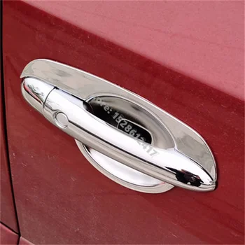  ABS Хромирана Врата копчето на Колата Финала на Купата на Страничната Врата копчето на Кутията Апликации, Аксесоари за Автомобили За Полагане на Reynolds Koleos 2009-2016