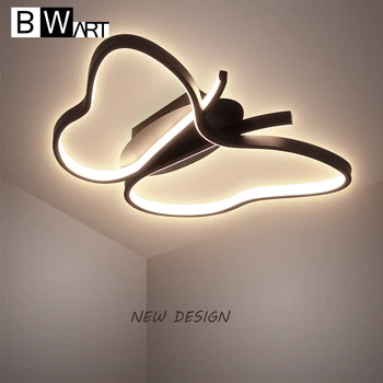  BWART Модерен led монтиран на стената лампа Просто, лампа-пеперуда, за хол, трапезария, спалня, блясък, дистанционно димиране с монтиран на стената лампа Taklys