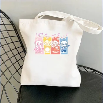  Bocchi the Rock Manga Ryo чанта за пазаруване, джутовая чанта за пазаруване, холщовая чанта-тоут, чанта за количка, чанта за съвсем малък, чанта за пазаруване