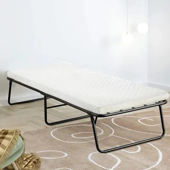  Continental Sleep 4-инчов преносим сгъваема рамка за гости легла с поролоновым матрак, 31 инча