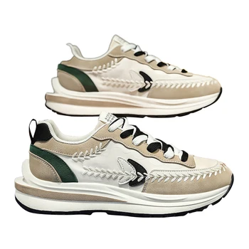  DAFENP Дишащи Спортни Ежедневни обувки за Татко 39-44, Благородна Удобни Мъжки Обувки На Платформа