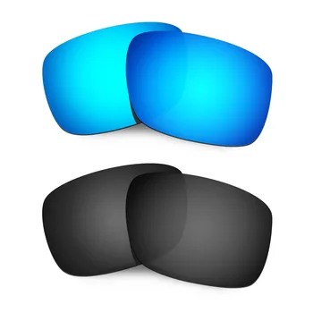 HKUCO За слънчеви очила Drop Point с Поляризирани сменяеми обективи - Синьо и Черно на 2 двойки