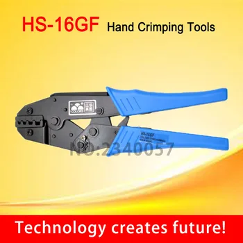  HS-16GF 4,6,10,16 mm ^ 2 16-8AWG ОБЖИМНЫЕ КЛЕЩИ С МЕХАНИЗМА на палеца (ЕВРОПЕЙСКИ СТИЛ) Електрически клеми Инструменти за кримпване на Синя дръжка