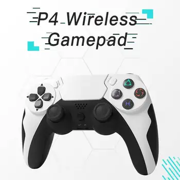  P48 Безжичен Контролер Bluetooth 4.0 И Детска Дръжката е Двойна Вибрация Шестиосевая С Докосване на Микрофон Слушалки За PS3/PS4/PC Геймпад