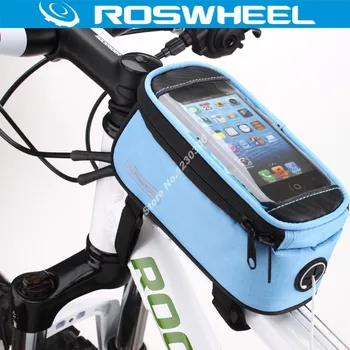  ROSWHEEL 1/1,5 Л Велосипедна Велосипедна Рамка на Предната Тръба Чанта За Телефон МТВ Велосипед Чанта със сензорен екран Чанта За Мобилен телефон Чанта За Смартфон