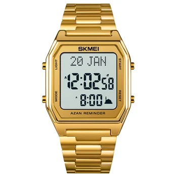  SKMEI Оригинални Маркови Мъжки часовници Luxxury Дигитални Електронни Часовници Модерен Нов Часовник с Напомняне Време Ръчен Часовник за Мъже от Стомана Часовник