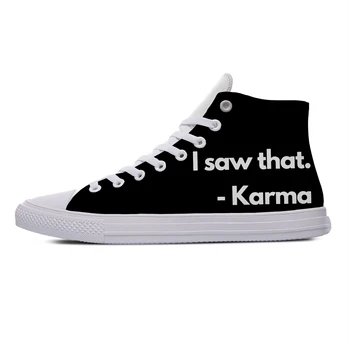  Summer I Saw That Karma/ Модни Популярна Ежедневни обувки с Високо качество, Дишащи, леки маратонки, мъжки и женски маратонки