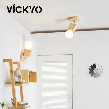  VICKYO Nordic Модерното Led Потолочное Осветление 5 Вата на Тавана Лампа, за Повърхностен Монтаж За Хол Спалня Кухня, Домашно Осветление, Декори
