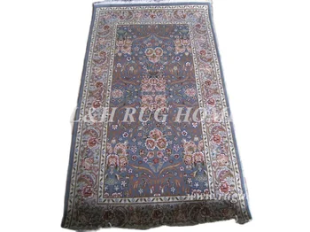 Безплатна доставка Персийски килим, 3 'X5'160 Линии, персийски килим, ръчно изработени, вълна и коприна, смесени боядисани конци