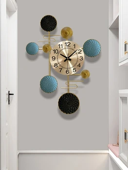  Големи Прости Стенни Часовници Модерен Хол Метални Безшумни Луксозни Творчески Стенен Часовник С Модерен Дизайн Reloj De Pared Home Decor 50