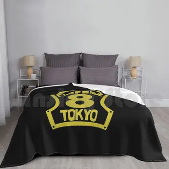 Емблемата На Fireforce Одеало За Диван-Легло За Пътуване С Аниме, Манга Пожарна Сила Токио Fireforce Shinra