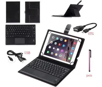  За Samsung Galaxy Tab A A6 10,1 2016 T580 T585 Капак на клавиатурата T580N T585N таблет Bluetooth Клавиатура калъф + дръжка + USB + OTG