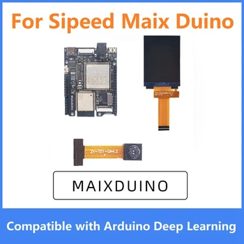  За Sipeed Maix Duino Съвет за развитие K210 RISC-V AI + ЛОТ ESP32 Модул С камера и 2,4 инчов Екран Подмяна на Комплект