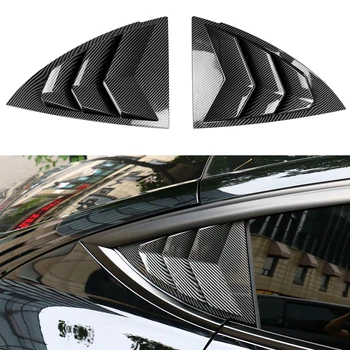  За Tesla, Модел Y 2020/21 алуминиева Дограма, Щори Лъскаво Черен Прозорец Козирка Капак ABS