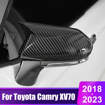  За Toyota Camry 70 XV70 2018 2019 2020 2021 2022 2023 Хибриден Автомобил Бичи Рога на Огледалото за Обратно виждане на Капачката В формата на Миди Довършителни Формоване Аксесоари