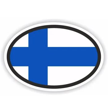  Интересни Аксесоари Флаг Финландия Автомобили Стикер Аксесоари За Полагане на Колата Стикер Vinyl Покриване на Драскотини Водоустойчив PVC 12 см. * 8 см
