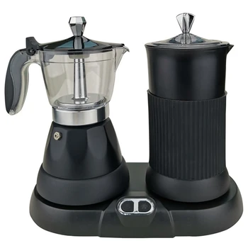  Кафе машини за приготвяне на еспресо с вспенивателем мляко, кафе машина с функция за управление с натискането на един бутон, капучинатор и лате Plug EU