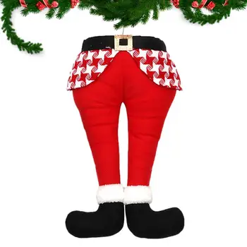  Коледни Елфските Крака Декор Елфските Крака За Коледна Украса На Коледни Елфските Пълнени С Крака Капан Коледни Декорации
