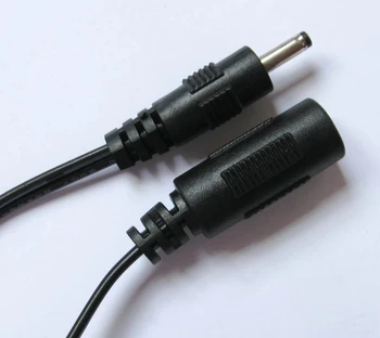  Комплект от 3 теми, прав адаптер за постоянен ток 3,0x1,1 мм конектор 5,5x2,1mm с жак захранване, удлинительный кабел 14 см