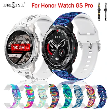  Мек Силиконов Ремък За Честта Watch GS Pro Smartwatch Каишка Гривна За Huawei Honor Watch GS Pro Водоустойчив Взаимозаменяеми Correa
