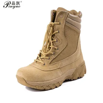  Мъжки военни обувки, Бойни Мотоциклетни ботуши, Мъжки Ботильоны, Тактически, Големи Размери 38-44, Dr. обувки, Мъжки Обувки, Работа защитни обувки