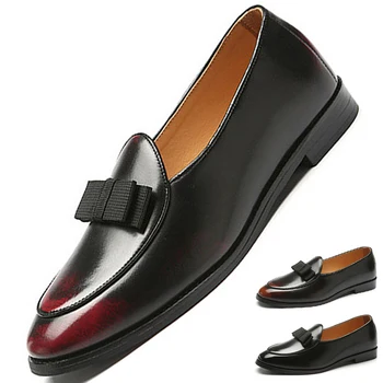  Мъжки обувки-Oxfords, Марка Обувки, Удобни Дишащи Луксозни обувки, Обувки на Точки, Модни мъжки Ежедневни Обувки, Нова Кожена Обувки
