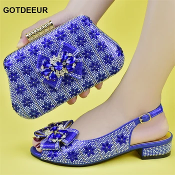  Нов Прием на Луксозна марка дамски обувки, дамски италиански обувки с подходящи чанти, Сватбени обувки за Жени, дамски обувки-лодки на ниски обувки за Булката