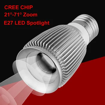  Нов Увеличение 3 Watt Led Spot Лампа Cob Cree Чип E27 Точков Led Прожектор 3000 До 6000 До Лампата Музейни Шкафове Осветление 110 В На 220 В