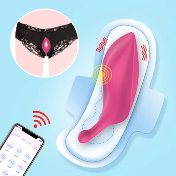  ПРИЛОЖЕНИЕ Дистанционно Управление Носене Вибратор Женски G-точката на Клитора Невидим USB магнитна зареждане Бикини Вибрираща Яйце Секс-Играчки