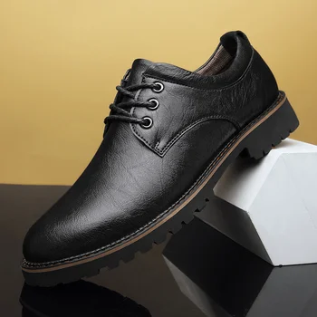  Постъплението, Офис на Нови Бизнес обувки-Oxfords за Костюми, мъжки луксозни Маркови обувки в Британския стил, Престижна официални мъжки обувки за Възрастни