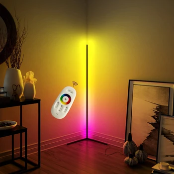  Съвместими Алекса Ъглови LED Лампи Nordic Remote RGB Вътрешна Атмосфера, която Осветява Пъстра Спалня, Дневна, Стоячую Лампа