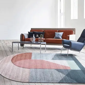  Уникален постмодернистский килим във формата на мост за всекидневната, скандинавски нощни килим големи размери, декоративни офис, килим, килимче за пода