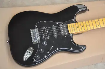  Фабрично Нов поръчка черно ST обърнат лешояд електрически китари Кленов лешояд 62