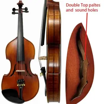  Цигулка ръчно изработени с двойни горните плочи 4/4, делото от огнения клен.Добър звук #15559